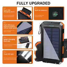 20000mAh Solar Portable Power Bank
